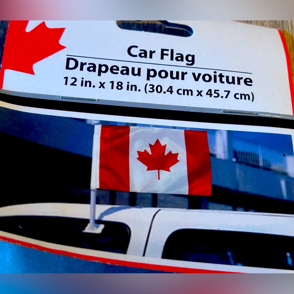 Canadian car flag